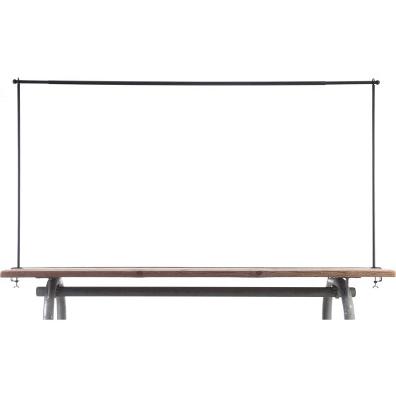 Tischklemme schwarz, Tischstange 140-250cm, Höhe 90cm