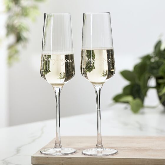 RM Champagne Glass 2 pcs, Sektglas, Champagner Glas 2er Set