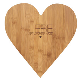 PET Herzschneidebrett groß Liebe geht...37x35x1,5cm