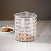 Heritage 48 Storage Jar, Glasgefäß mit Deckel- gold-weiss