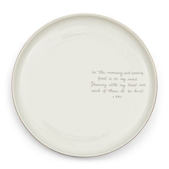 RM Sweent Poem Dinner Plate, Essteller, Speisenteller Poesie 27cm