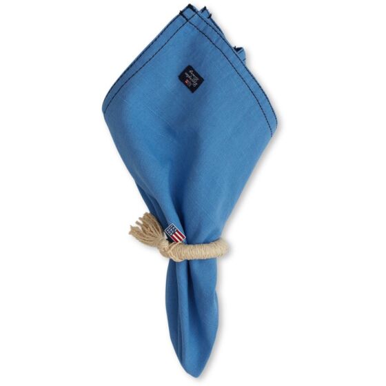 Solid Cotton Napkin blue, 50x50cm Stoffserviette ocean blau