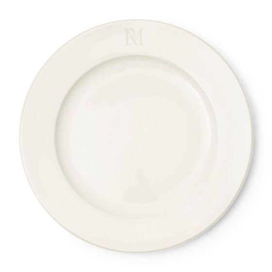 RM Monogram Dinner Plate