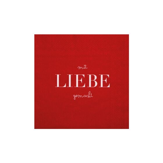 PET Serviette 33x33cm home is where the Bauch