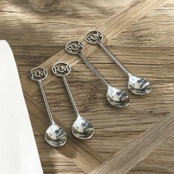 RM Monogram Spoons 4 pieces, Teelöffel 4er set