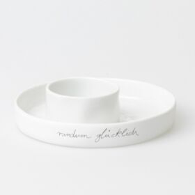 Schale Mittelpunkt rundum glücklich D.15,5cm, H.4cm