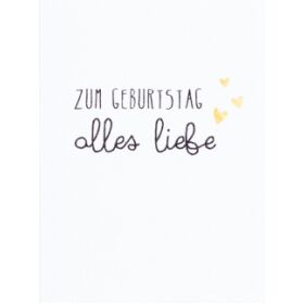 Minikarte Zum Geburtstag alles liebe