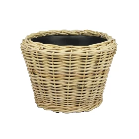 Drypot Pflanzkorb Kubu Rattan blond D42H44