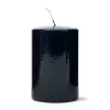 Glossy Pillar Candle Stumpenkerze 8x12cm, dunkelblau-glanz