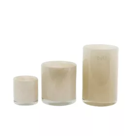 Windlichtglas - H15 D10 cm - BEIGE