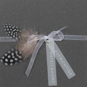 Naturelemente Trauerkarte Aufrichtige Anteilnahme