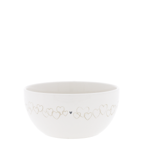 Ker.Schälchen weiss-heart Herzen D14,5xH7cm