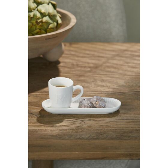 RM Caffè Solo, Espresso Tasse mit Tablett, weiss