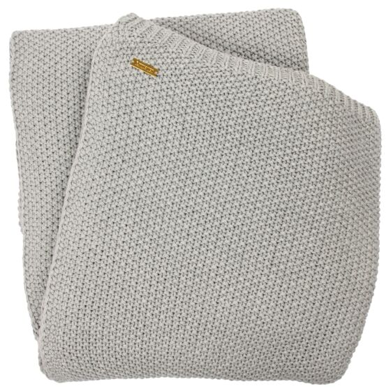 Strickdecke - PEARL - Reiskorn - 195x130cm - ecru