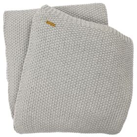 Strickdecke - PEARL - Reiskorn - 195x130cm - ecru