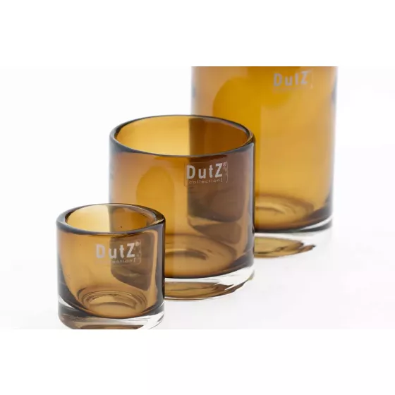 VOTIVE, Windlichtglas - H10 D10 cm - AMBER transparent