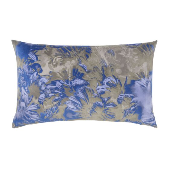 KISSENHÜLLE Romance Flower 35x60cm, blau