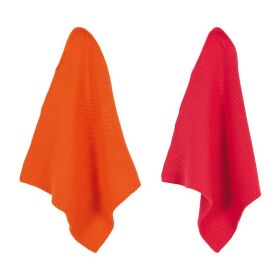 Küchentuch Monte 25x25cm, pink-orange