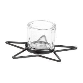 Windlicht Stern Ross h 8cm,18x18cm,s/b(724072)