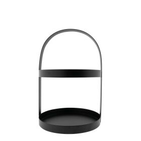 Etagere Large round metal Black