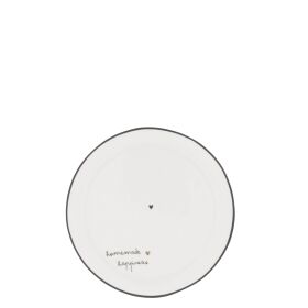 Cake Plate 16cm White/Homemade Happiness