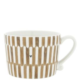 Keramiktasse Cup White/Stack the Stripes 10x8x7cm