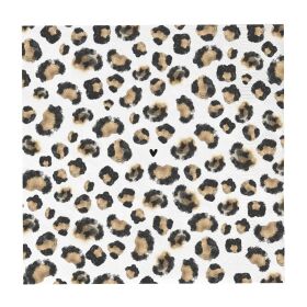 Napkin White/Leopard 20 pcs 16,5x16,5cm