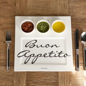 Buon Appetito Snackteller 29x29cm