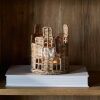 Rustic Rattan House Windlicht in Hausform
