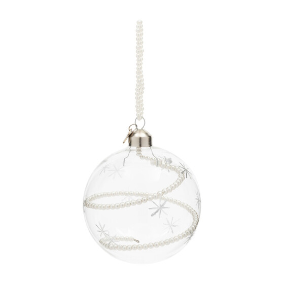 Shining Pearls Ornament dia 10cm, Baumkugel Perlendesign