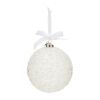 Bright Sparkle Ornament D14cm, Glaskugel Schnee und Eis