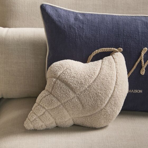 Ocean Shell Box , Muschelkissen beige, inklusive Füllung