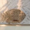 Rustic Rattan Isola Fish Statue, Dekofisch zum Stellen