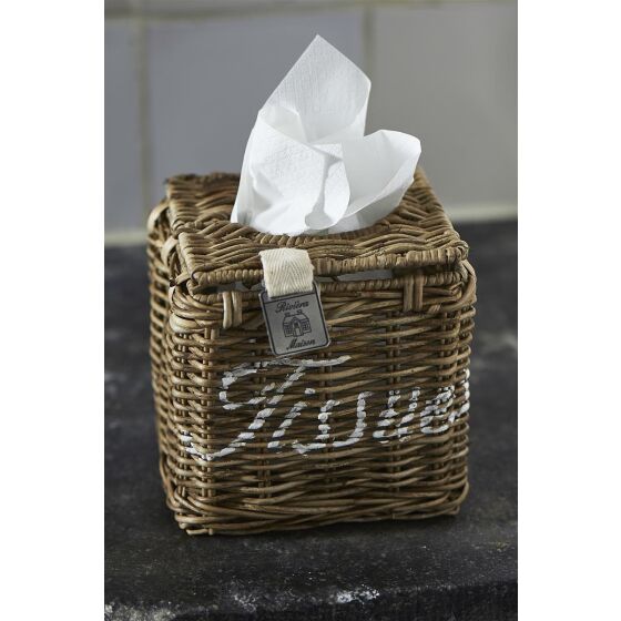 Rustic Rattan Tissue Square Box, Taschentuch/ Kleenex Box aus Rattan