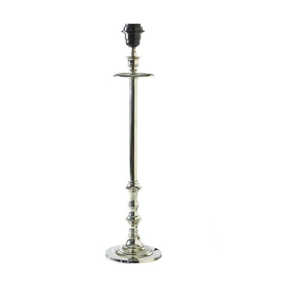 Lampbase LHotel, Lampenfuss silber Höhe 57cm