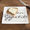 Buon Appetito Square Plate, Frühstücksteller 18 x 18cm